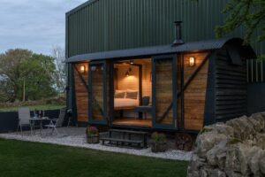 Glamping in the Merlin Shepherds Hut