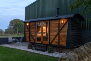 Railway carriage accommodation in Derybshire