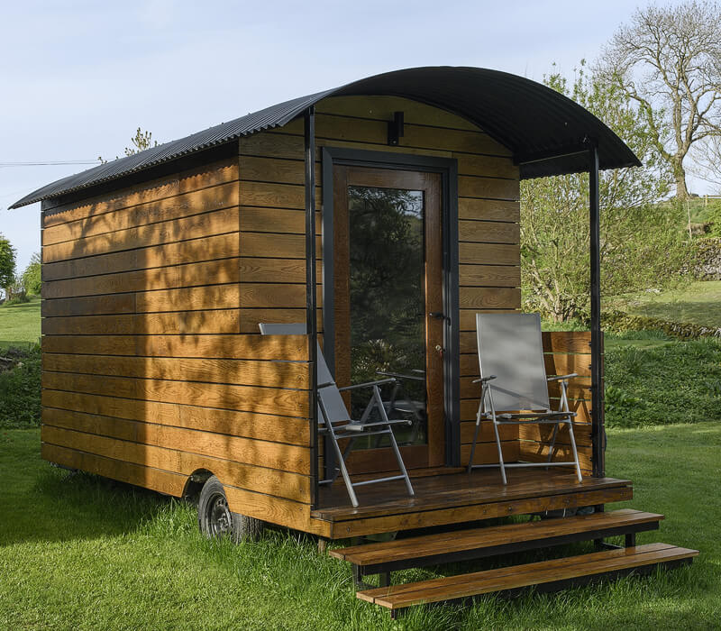 The Pheasant shepherds hut at Derbyshire Hills