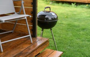 BBQ Outside The Pheasant Shepherds Hut