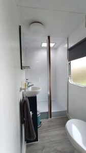 Bathroom in Static Caravan at Derbyshire Hills