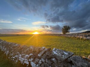 Sunset at Derbyshire Hills Campsite