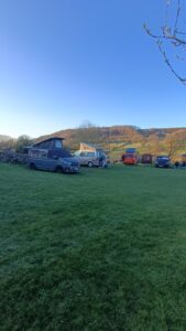 Campers at Derbyshire Hills Campsite
