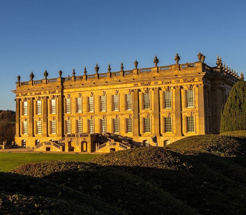 Chatsworth House in Derbyshire