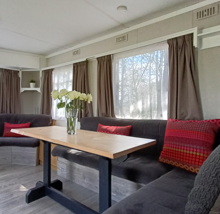 Static Caravan Sofas and Table