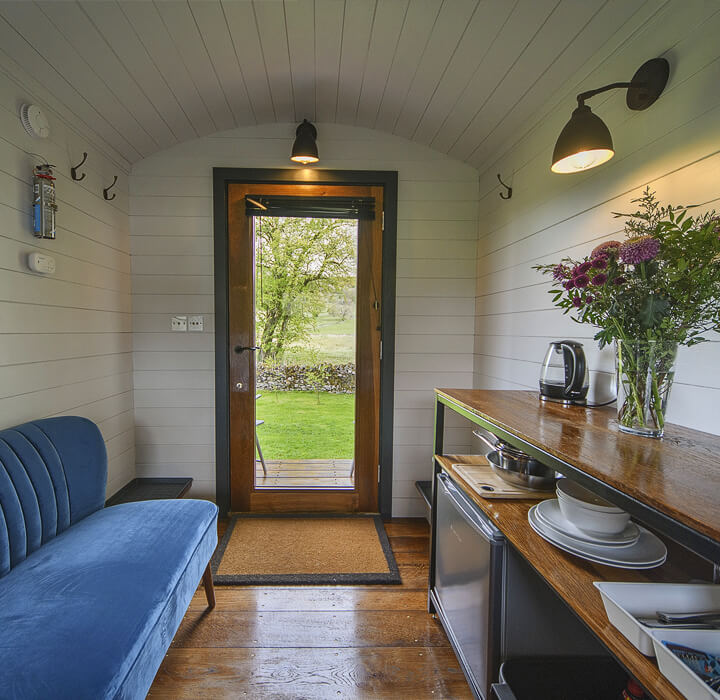 Peak District views from the Pheasant Shepherds Hut